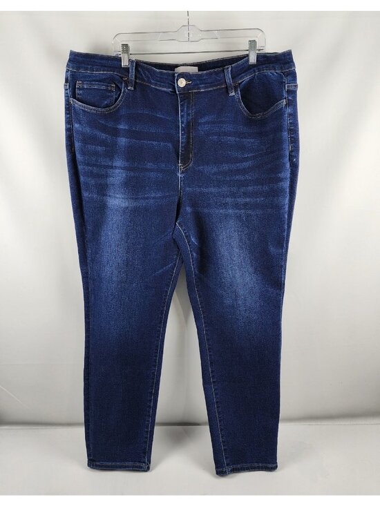 Vervet Denim - Vervet Jeans Womens 22 Blue Vervet Haylie Hgh Rise Skinny Denim (42x29) NWT
